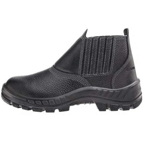 Bota Botina Bico PVC Em Couro Vulcaflex Couro Bico PVC Marluvas