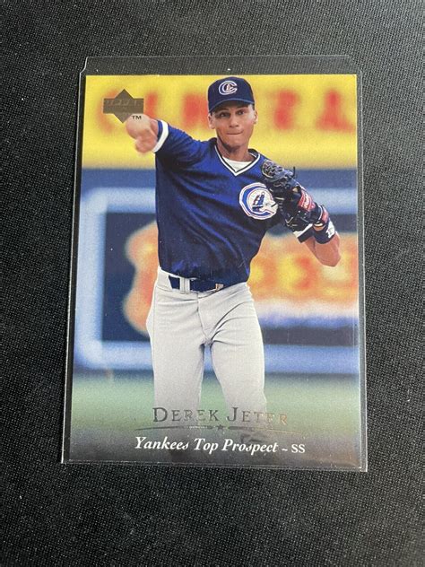 Upper Deck Derek Jeter Yankees Top Prospect Rookie Rc Ebay