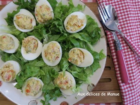 Recettes D Oeufs Durs Mimosa Au Jambon Tomates S Ch Es Et Cornichons