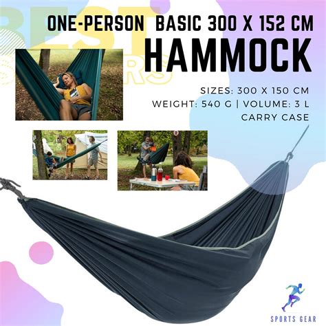 เปลญวน เปลนอน Quechua One Person Hammock Basic 300 X 152 Cm Camping