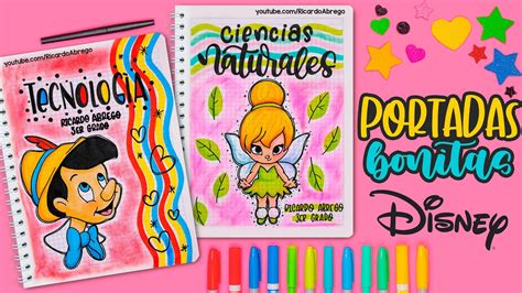 Cómo hacer PORTADAS BONITAS de PINOCHO y TINKERBELL ESPECIAL DE