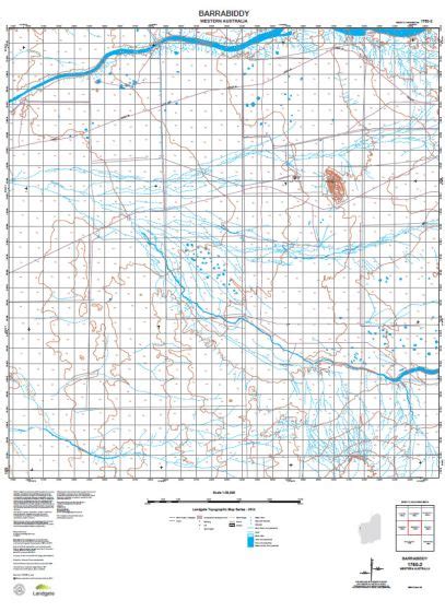 Buy 1750 2 Barrabiddy Topographic Map By Landgate 2015 The Chart And Map Shop