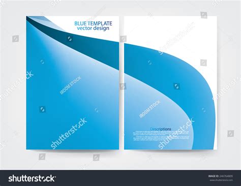 blue template background stock vector royalty