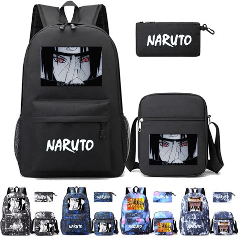 Mochila Naruto Anime Para Adolescentes Sharingan Student Schoolbag