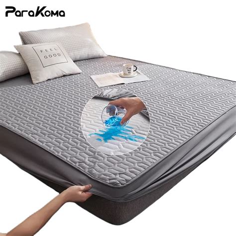 Juste De Matelas Imperm Able Anti Nervure Prot Ge Matelas Couvre Lit