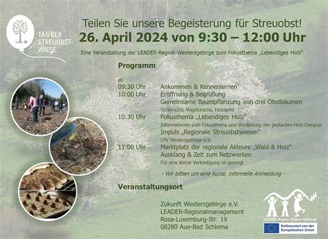 Internationaler Tag Der Streuobstwiese Leader Region Westerzgebirge