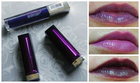 Maybelline Limited Edition Fall 2013 Purple Lipsticks And Gloss Review Lip Swatches All Things