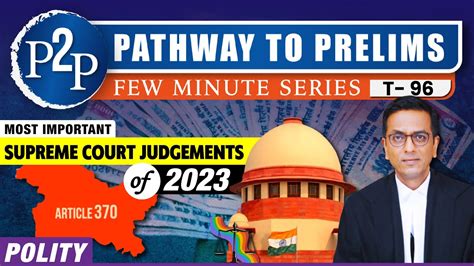 Most Important Supreme Court Judgements For UPSC 2024 25 II Pathway To