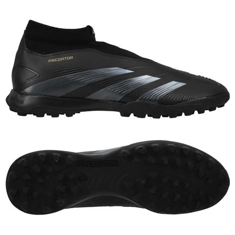 Adidas Predator League Laceless Tf Dark Spark Schwarz Grau Gold