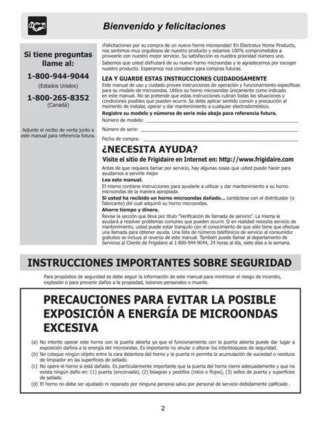 PDF Todo Sobre El Uso Y Cuidado Instrucciones De Seguridad