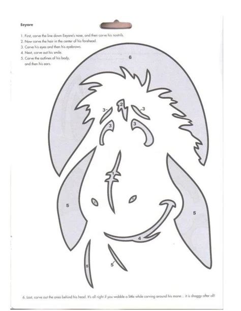 Winnie the Pooh: Eeyore (Free Pumpkin Stencil - Pumpkin Pattern ...