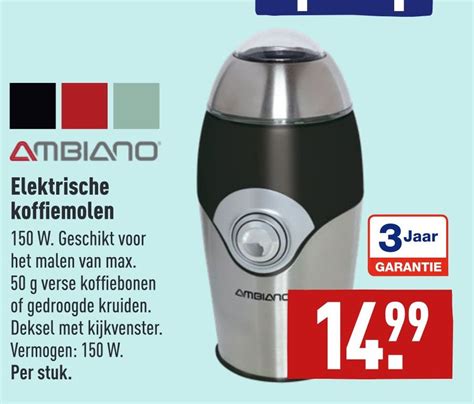 Ambiano Elektrische Koffiemolen Aanbieding Bij Aldi