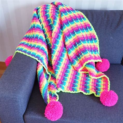 Rainbow Waffle Blanket Patterns