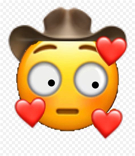 Blushing Cowboy Emoji Sticker By Danielle Cara Con Sombrero De