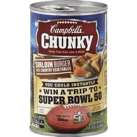 Campbell's Chunky Soup, Sirloin Burger With Country Vegetables | Beef ...