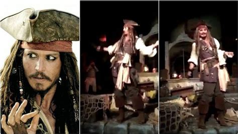 Johnny Depp Aparece En Disneyland Como Jack Sparrow