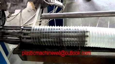 Pvc Spiral Reinforced Hose Pipe Extrusion Line Making Machine Youtube