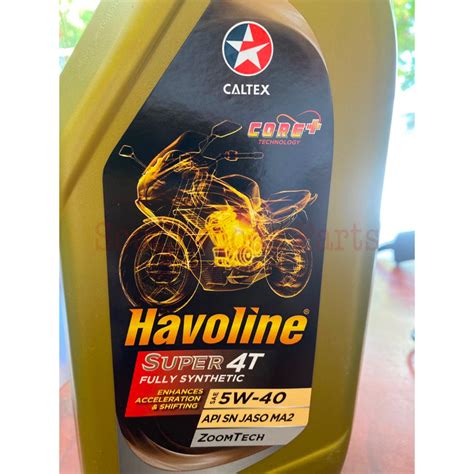 Caltex Havoline Super 4T Fully Synthetic Engine Oil 5W40 1 Liter