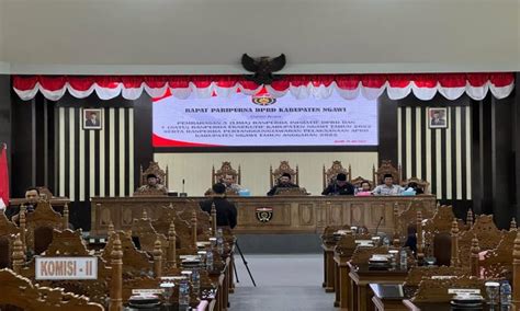 DPRD Ngawi Gelar Rapat Paripurna Ini Yang Dibahas Suarangawi