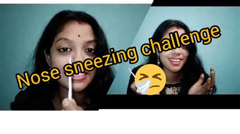 Nose Sneezing Challenge 🤧rakhi Chakraborty Youtube