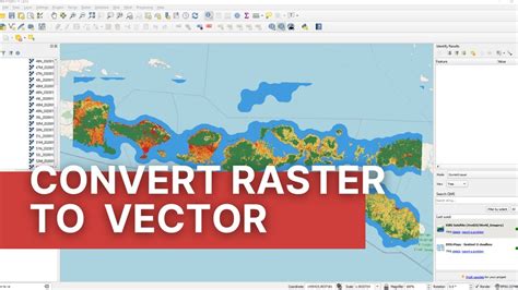 How To Convert Raster To Vector In Qgis Cara Mengubah Data Raster Ke