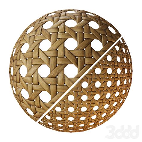 Ротанг полотно - Дерево - 3D модель