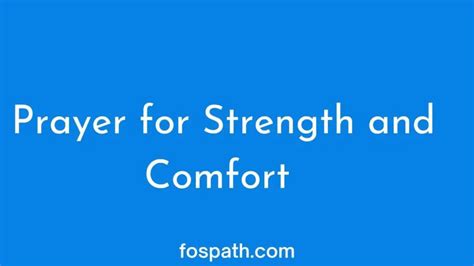 60 Invigorating Prayer for Strength And Comfort in Trying Time - Fospath