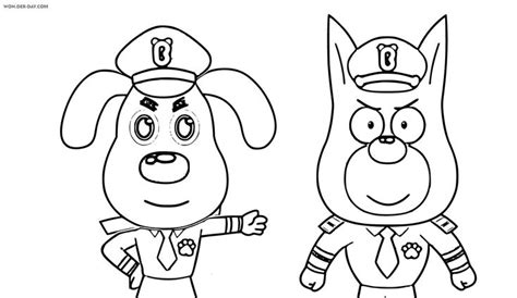 Safety Sheriff Labrador Coloring Pages