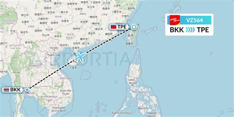 Vz Flight Status Thai Vietjet Air Bangkok To Taipei Tvj