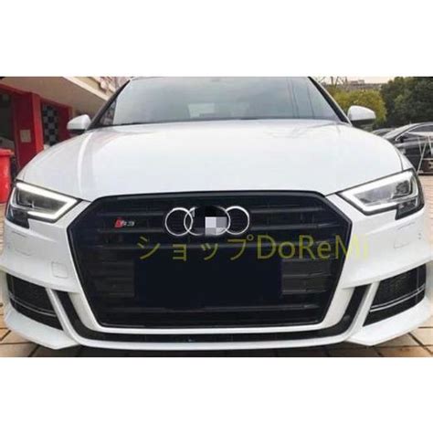 アウディ A3 8v 2017 2018 フロントグリル Rs3ルック フロントガーニッシュ 外装カスタム 3色可選 Isx