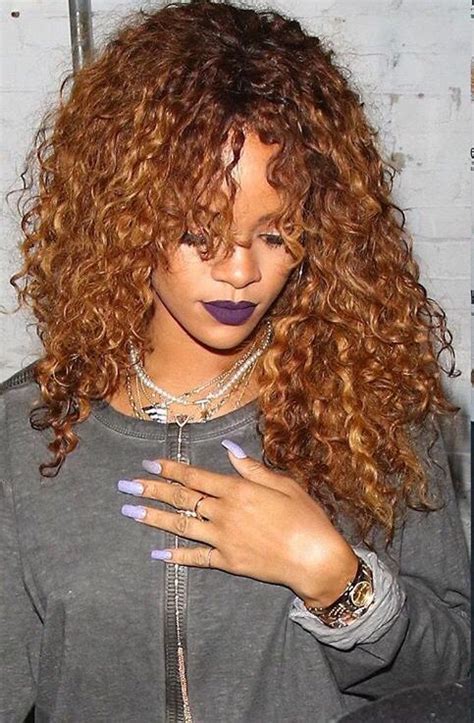 Rihanna Blonde Curly Hair