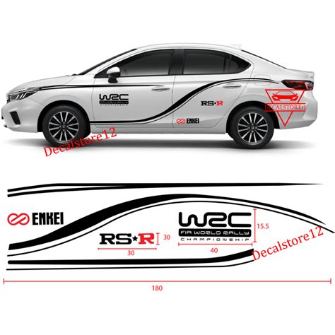 DECAL Sticker Wrc Sticker Lis Enkei Rsr Side Car Body All Custom