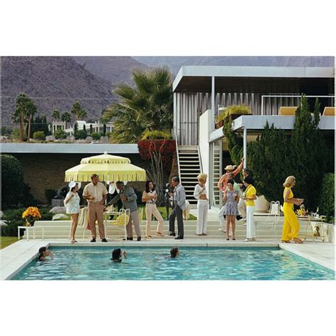 Slim Aarons "Poolside Party" print - The Strip Gallery