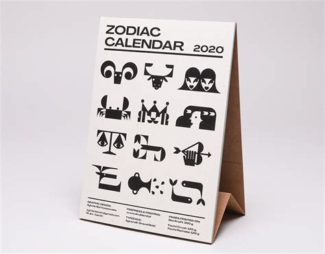 Zodiac&Moon Phases Calendar | Behance