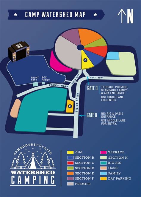 Gorge Amphitheatre Map - Bertie Lisbeth