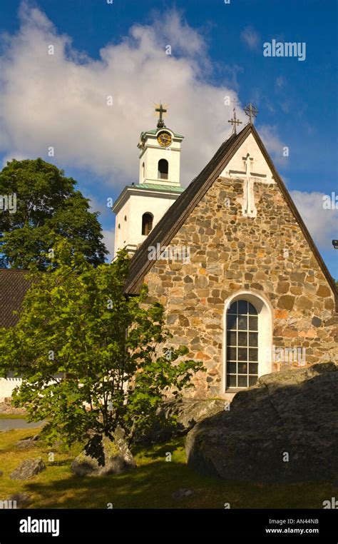 Church Of Holy Cross In Central Rauma Satakunta Finland Europe Stock