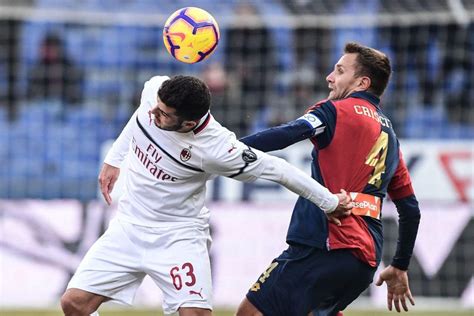 Serie A Il Milan Espugna Marassi E Vola Al Posto Foto Sportmediaset