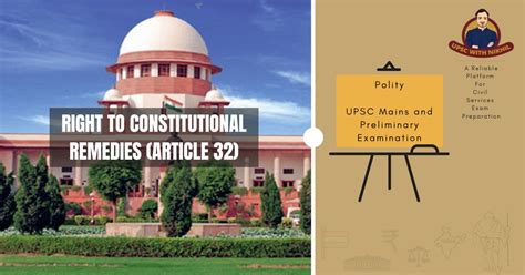 All You Need To Know About Right To Constitutional Remedies Article 32