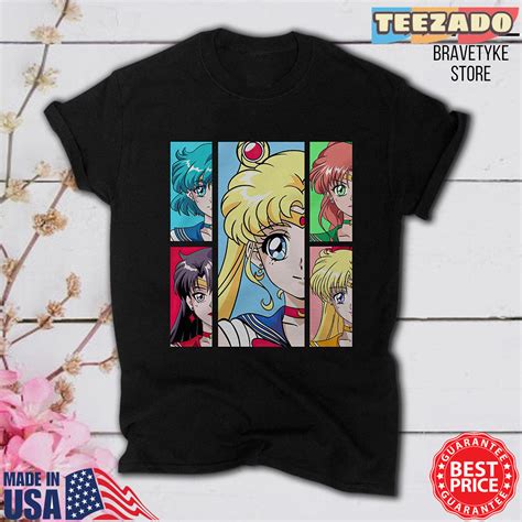 Sailor Moon Shirt Sailor Mars Sailor Moon Anime Shirt Retro Anime