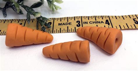 Amazon THREE Large Mini Snowman Carrot Noses Hole Miniature