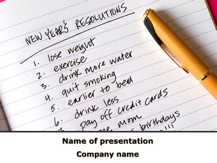 New Year Resolutions Powerpoint Templates And Google Slides Themes