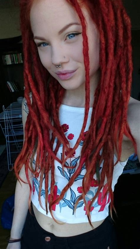 Red Dreadlocks Dreadlocks Girl Red Dreads Dreads Girl