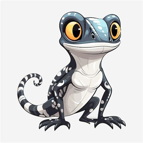 Premium Vector Cute Gecko Cartoon Vector Art Illustration Design