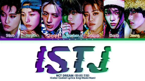 Nct Dream Istj Lyrics Color Coded Lyrics Youtube