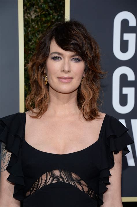 Lena Headey Golden Globes 2018 Lena Headey Medium Long Hair Walter White My Fair Lady Formal