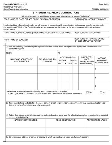 Form Ssa 787 Fillable Printable Forms Free Online