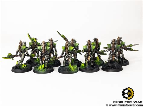 40k – Necron Army – Triarch Praetorians – Minis For War Painting Studio