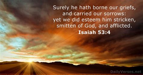 Isaiah 534 Esv Bible Verse Of The Day