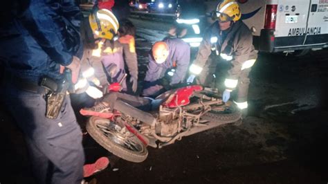 Chocaron dos motociclistas en Parque Síquiman El Diario de Carlos Paz