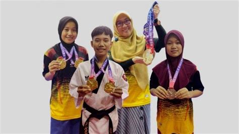 Taekwondoin Kabupaten Hsu Raih Medali Di Kejurnas Taekwondo